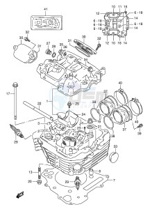 DR800S (E4) drawing CYLINDER HEAD