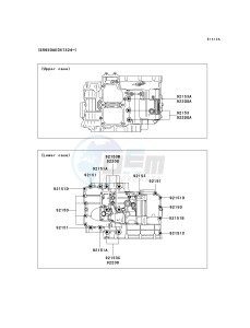 KLE 650 A [VERSYS] (9F-9F) A9F drawing CRANKCASE BOLT PATTERN