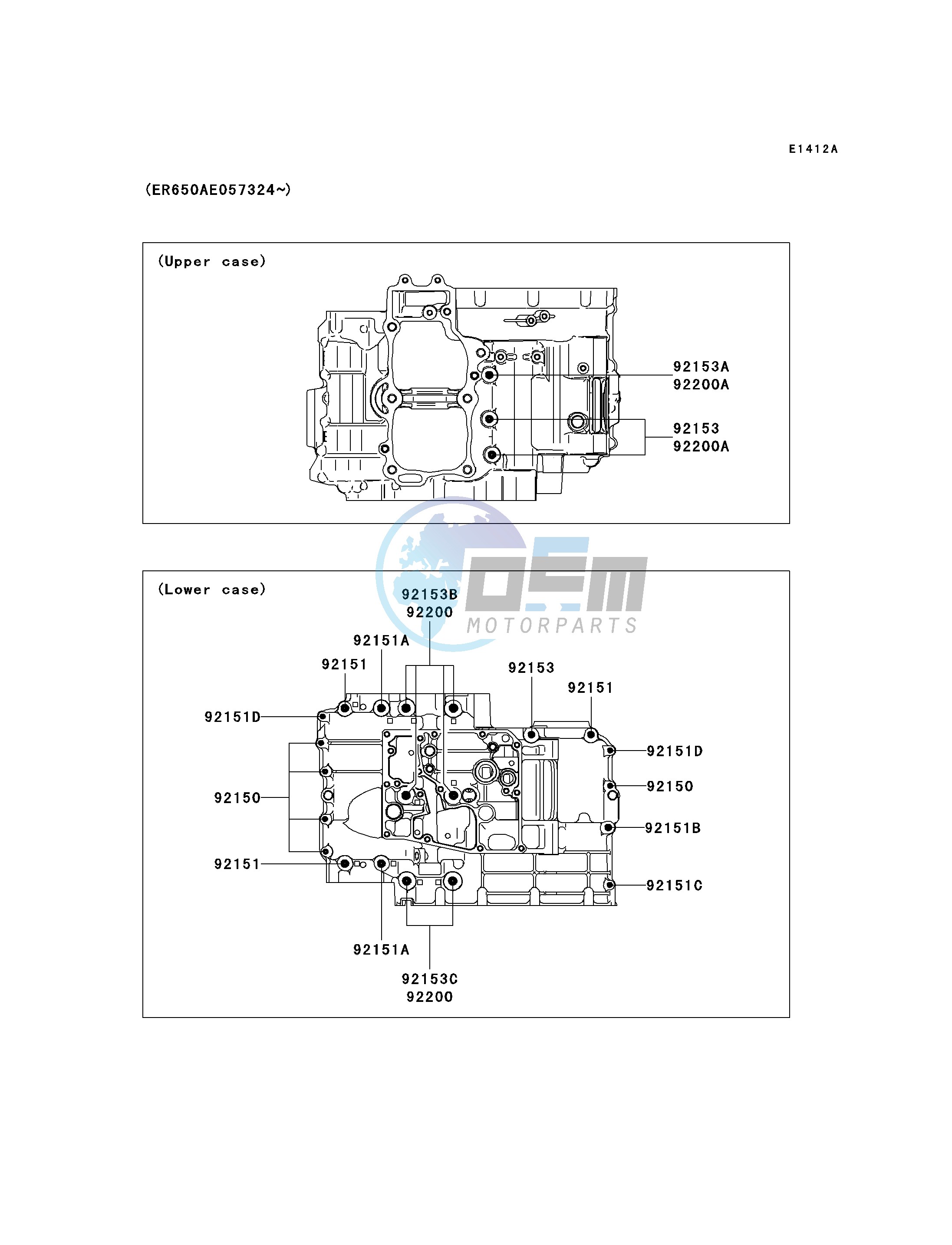 CRANKCASE BOLT PATTERN