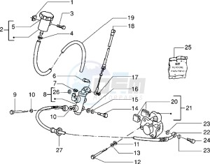 NRG 50 MC2 drawing Front brake cylinder-Brake caliper