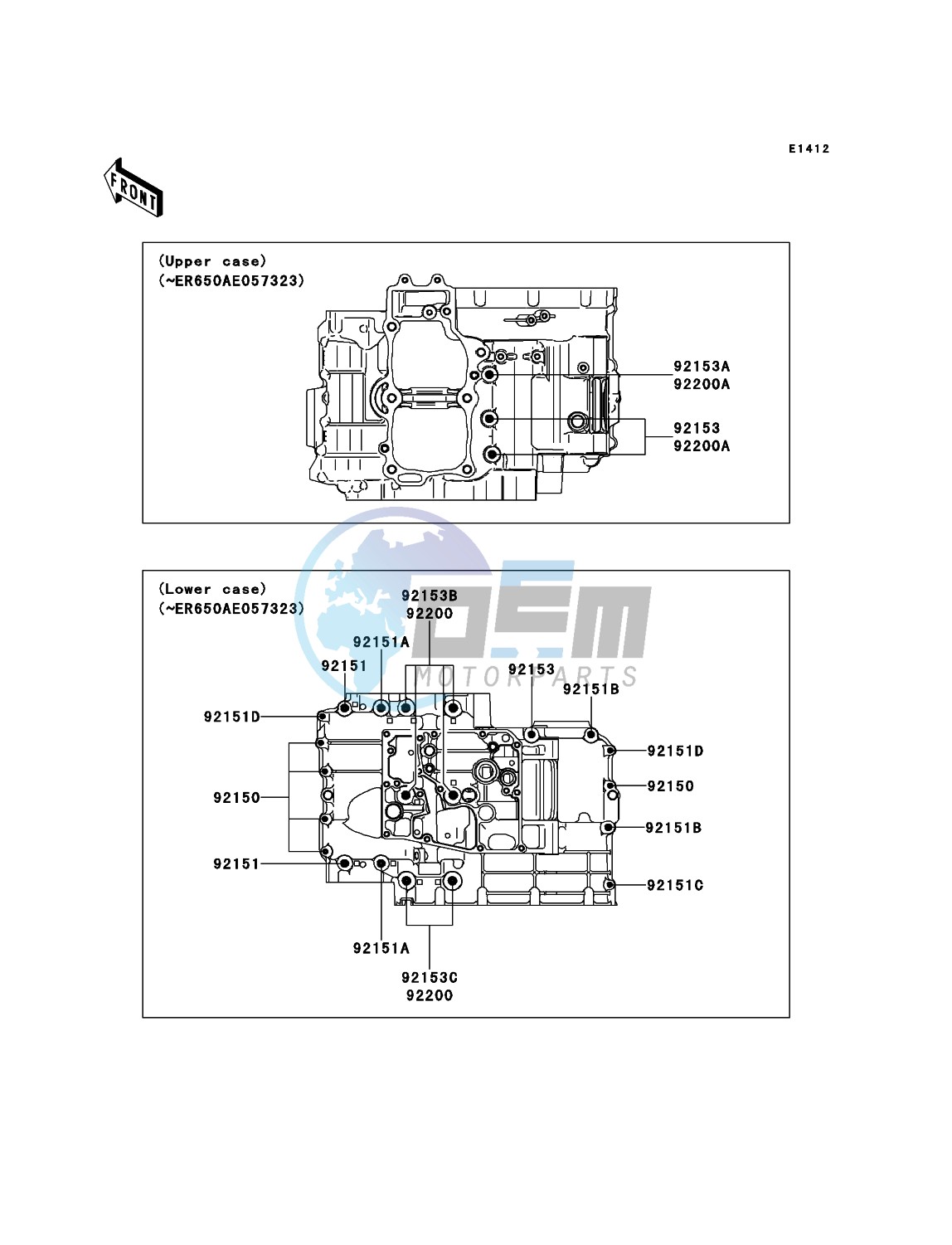 Crankcase Bolt Pattern