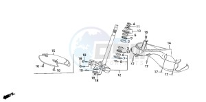 SZX50S X8R-S drawing STEERING STEM