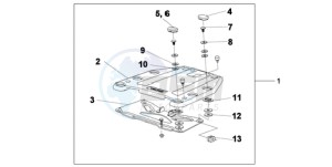 XL1000V9 Ireland - (EK) drawing TOP BOX BRACKET