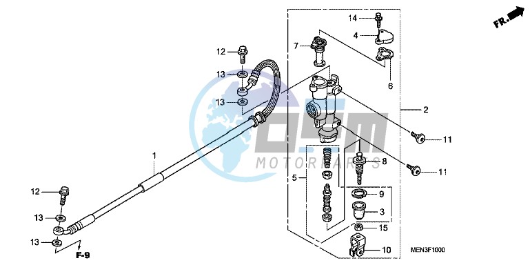 RR. BRAKE MASTER CYLINDER