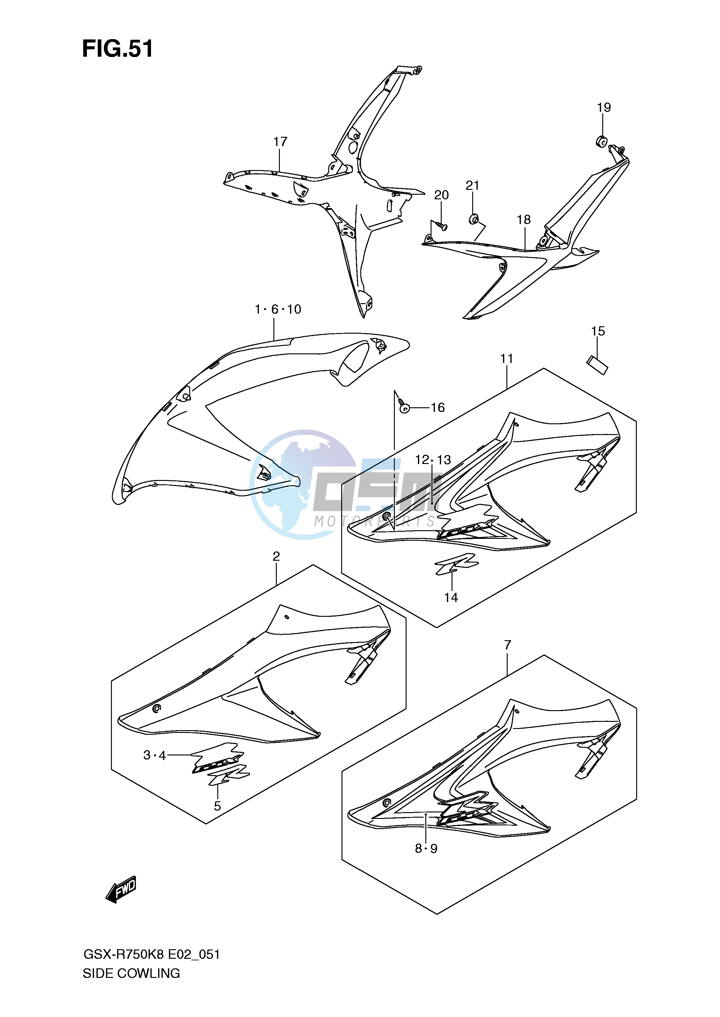 SIDE COWLING (MODEL K8)