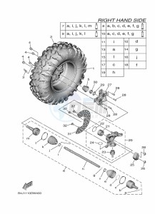 YXF1000EWS YX10FRPSN (B4JC) drawing FRONT WHEEL 2