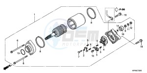 TRX420TEC TRX420 ED drawing STARTING MOTOR