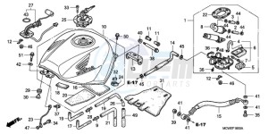 VFR800A9 ED / ABS MME TWO drawing FUEL TANK