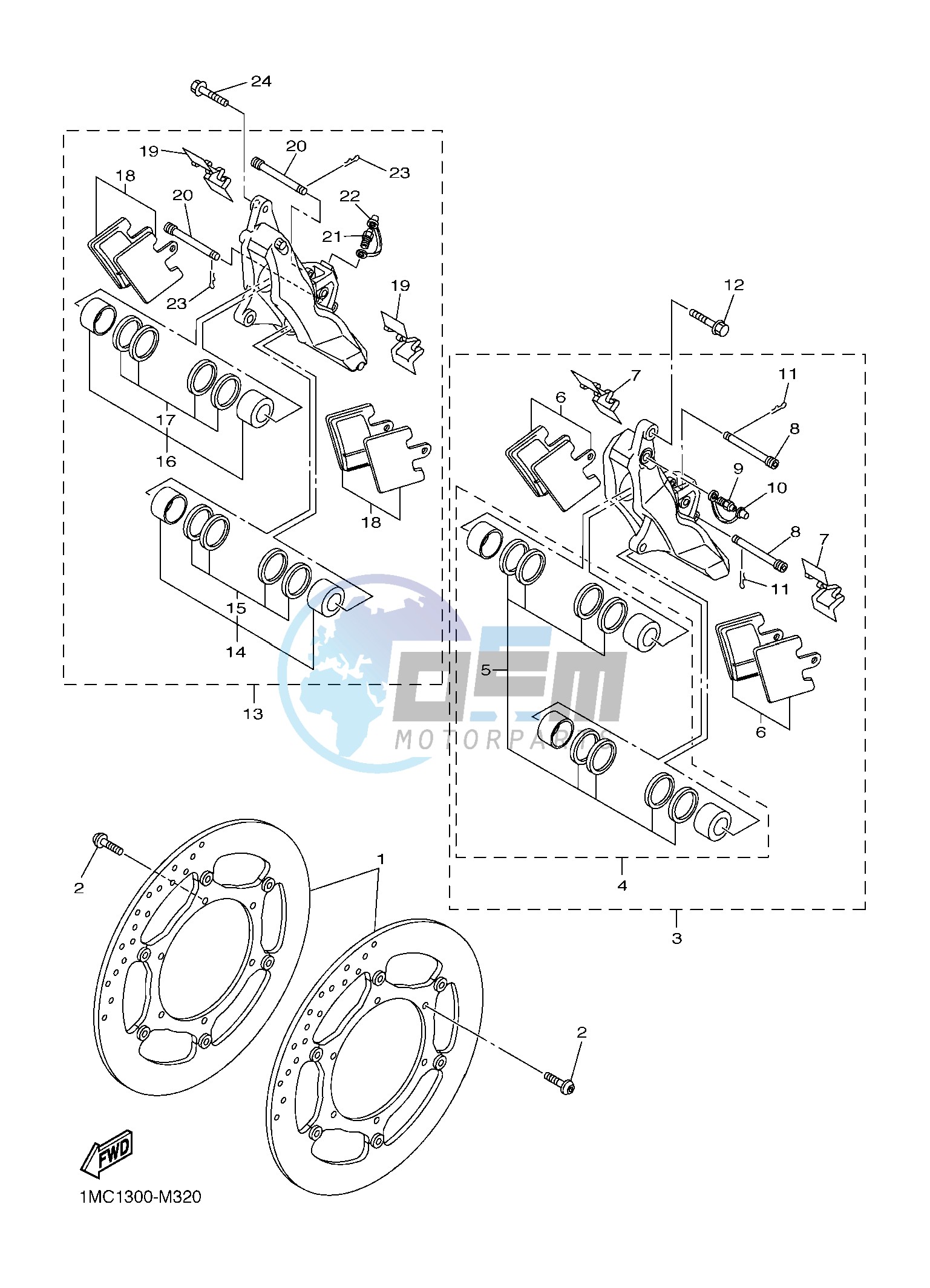 FRONT BRAKE CALIPER