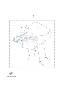 YFM700FWAD GRIZZLY 700 (2UDS) drawing SEAT