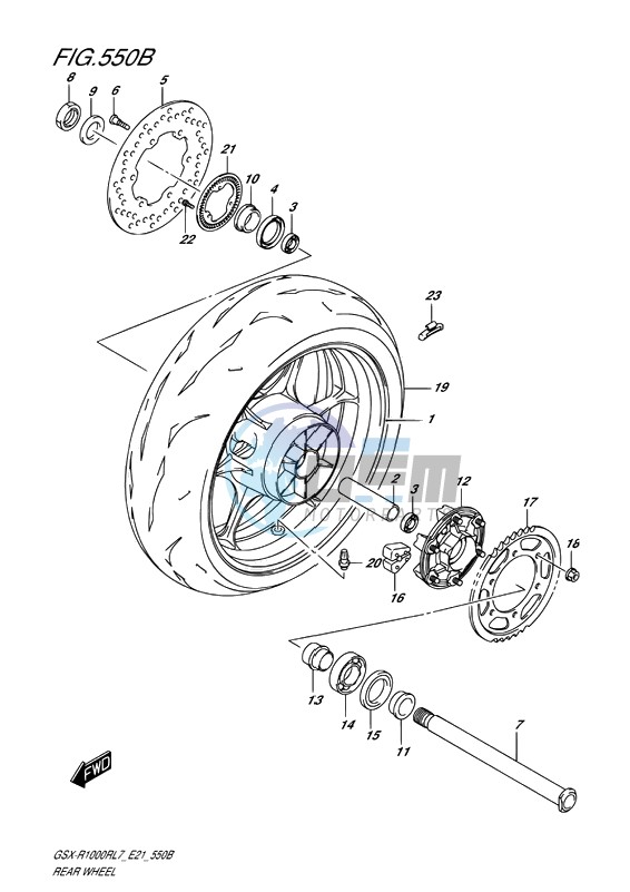 REAR WHEEL (SPECIAL EDITION)