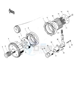 G5 100 drawing CLUTCH -- 72-73 G5-A- -