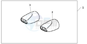 GL1800A SI - (SI) drawing OVAL TAIL EXHAUST FINISHER