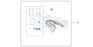 CB600FA9 France - (F / ABS CMF 25K) drawing REAR SEAT COWL NH-A84P