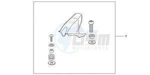 CBR1000RA9 France - (F / ABS CMF MME REP) drawing CARBON FIBER HUGGER