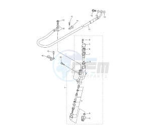 WR F 450 drawing REAR MASTER CYLINDER