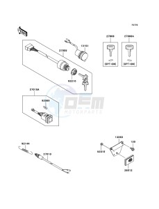 MULE 600 KAF400-B1 EU drawing Ignition Switch