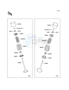 KLX250 KLX250SBF GB XX (EU ME A(FRICA) drawing Valve(s)