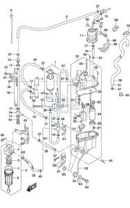 DF 300AP drawing Fuel Pump/Fuel Vapor Separator