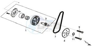 GTS 125I EURO4 SPORT L7 drawing OIL PUMP / V-BELT OIL PUMP