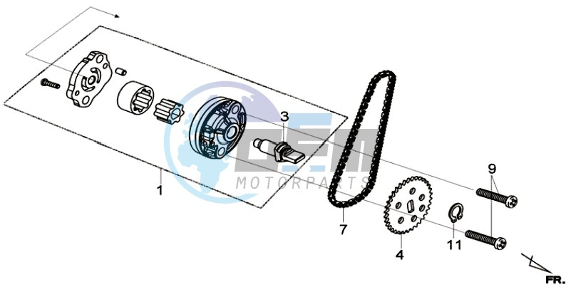 OIL PUMP / V-BELT OIL PUMP