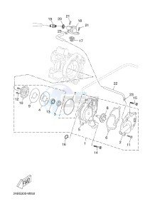 YP125R X-MAX125 X-MAX125 (2ABG 2ABG) drawing WATER PUMP