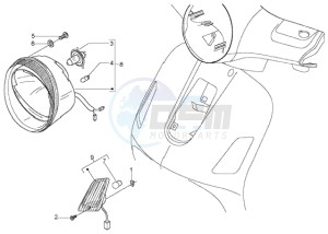 LX 50 4T drawing Front lights