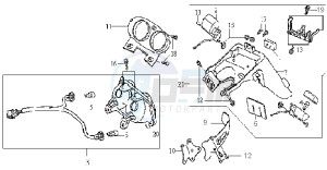 JET 50 BC ENGINE drawing TAIL LIGHT - INDICATORS - REAR MUDGUARD