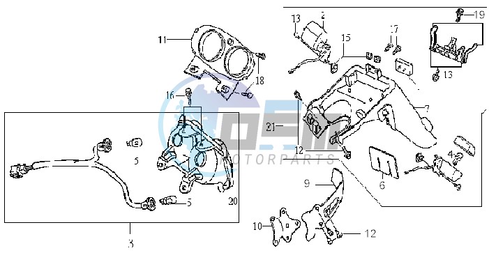 TAIL LIGHT - INDICATORS - REAR MUDGUARD