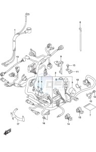 DF 9.9B drawing Harness Remote Control w/Power Tilt