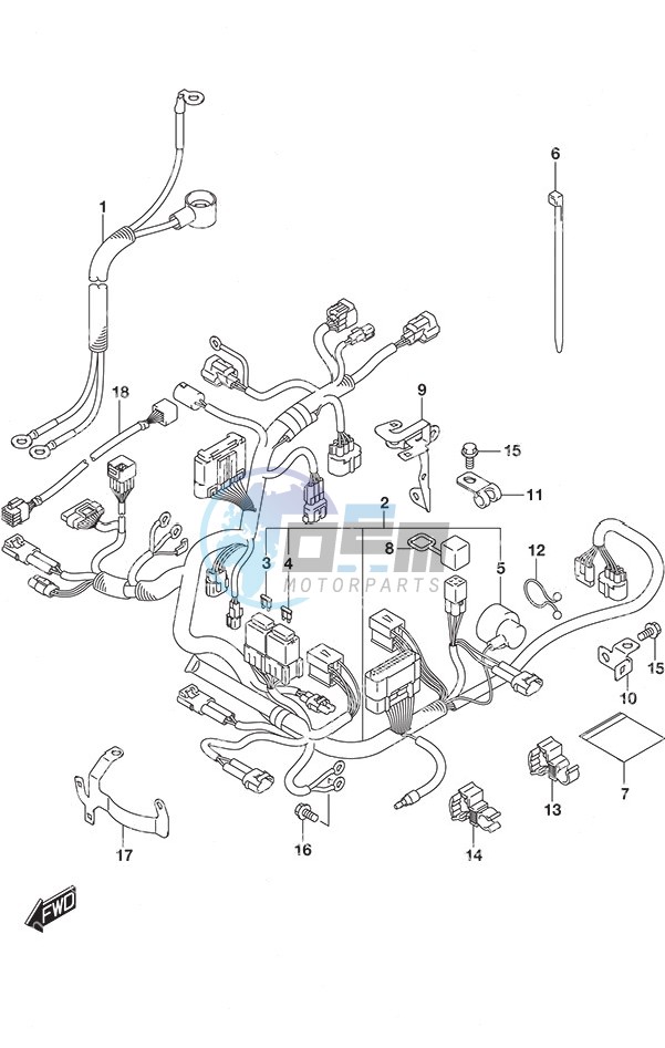 Harness Remote Control w/Power Tilt