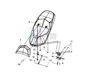 GTS 125I drawing BUDDYSEAT