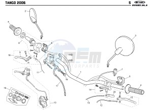 TANGO 125 drawing CONTROLS -  STEER