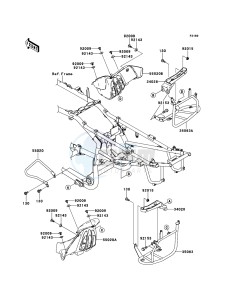 KFX700 KSV700A6F EU drawing Footrests