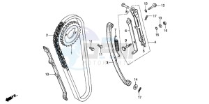 CA125 REBEL drawing CAM CHAIN/TENSIONER