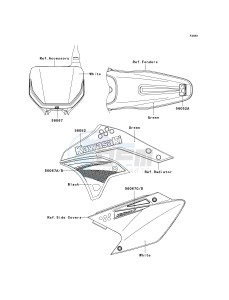 KX 250 T [KX250F] (7F) T7F drawing DECALS