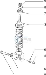 NRG 50 MC2 drawing Rear Shock absorber