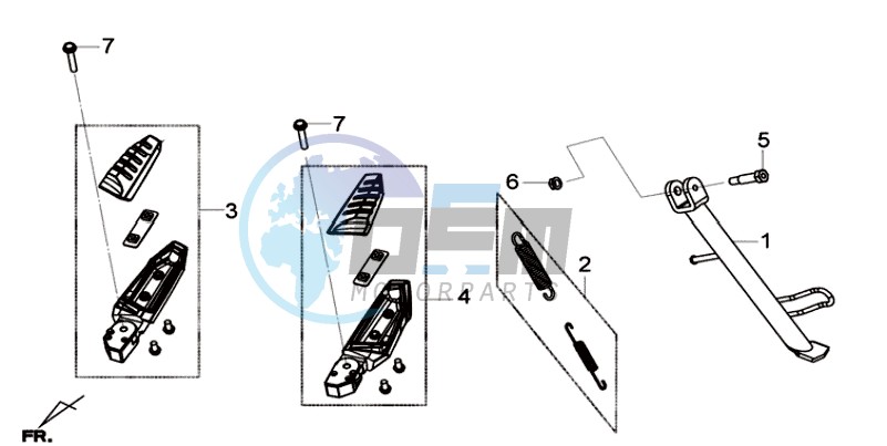 CENTRAL STAND /  SIDE STAND