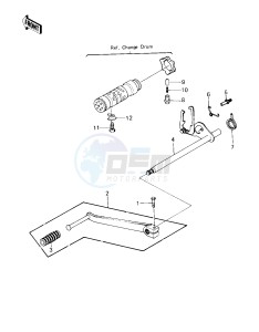 KZ 650 E [LTD] (E1) [LTD] drawing GEAR CHANGE MECHANISM