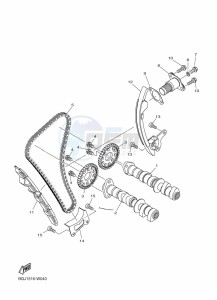 MT-25 MTN250-A (BGJ3) drawing CAMSHAFT & CHAIN