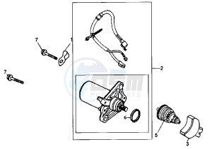 RED DEVIL - 50 cc drawing STARTING MOTOR