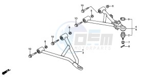 TRX350TM RANCHER drawing FRONT ARM (TRX350TM/TE)