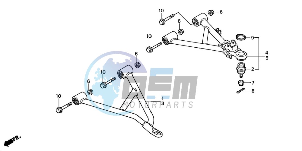 FRONT ARM (TRX350TM/TE)