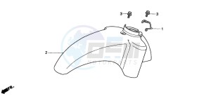 SGX50S drawing FRONT FENDER