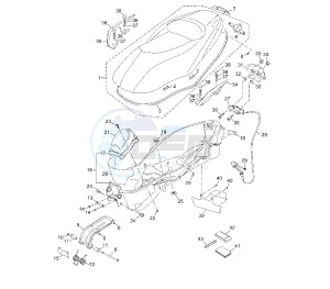 YP R X-MAX ABS 250 drawing SEAT