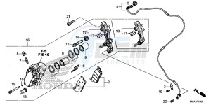 NC750XAG NC750X Europe Direct - (ED) drawing FRONT BRAKE CALIPER