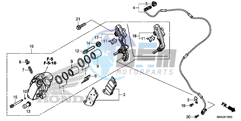 FRONT BRAKE CALIPER