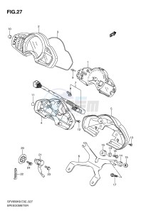 SFV650 (E2) Gladius drawing SPEEDOMETER