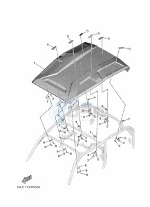 YXF1000EWS YX10FRPSN (B4JC) drawing SUN ROOF