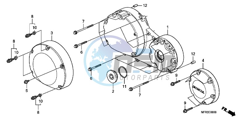 RIGHT CRANKCASE COVER